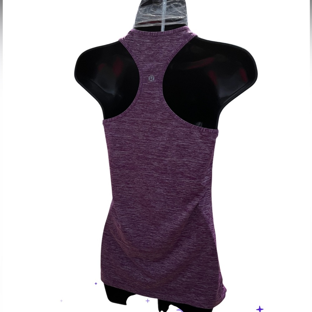Lululemon Heathered Purple Racerback Athletic Tank Top - Picture 2 of 5